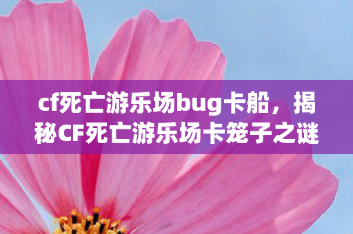 cf死亡游乐场bug卡船，揭秘CF死亡游乐场卡笼子之谜，一种独特的游戏策略探索