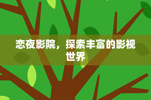 恋夜影院，探索丰富的影视世界