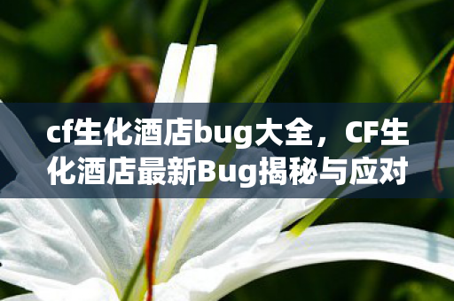 cf生化酒店bug大全，CF生化酒店最新Bug揭秘与应对攻略