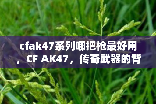 cfak47系列哪把枪最好用，CF AK47，传奇武器的背后故事