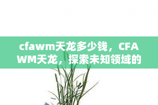 cfawm天龙多少钱,CFAWM天龙,探索未知领域的神秘力量 cfawm天龙多少钱,CFAWM天龙,探索未知领域的神秘力量