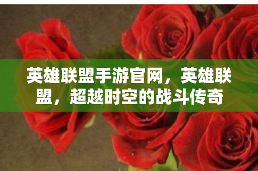 英雄联盟手游官网，英雄联盟，超越时空的战斗传奇