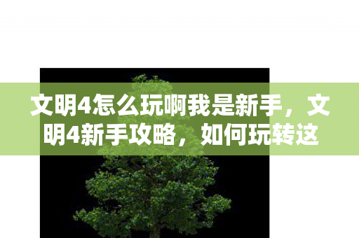 文明4怎么玩啊我是新手,文明4新手攻略,如何玩转这款经典策略游戏 文明4怎么玩啊我是新手,文明4新手攻略,如何玩转这款经典策略游戏