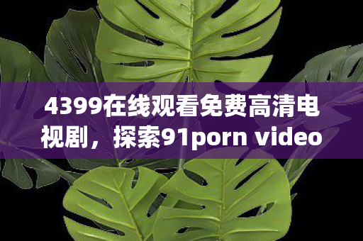 4399在线观看免费高清电视剧，探索91porn video，揭开网络色情内容的面纱
