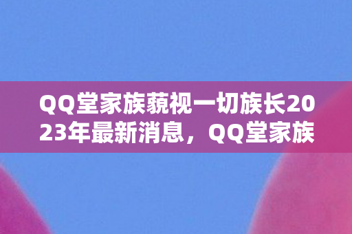 QQ堂家族藐视一切族长2023年最新消息，QQ堂家族，回忆与传承的虚拟社群