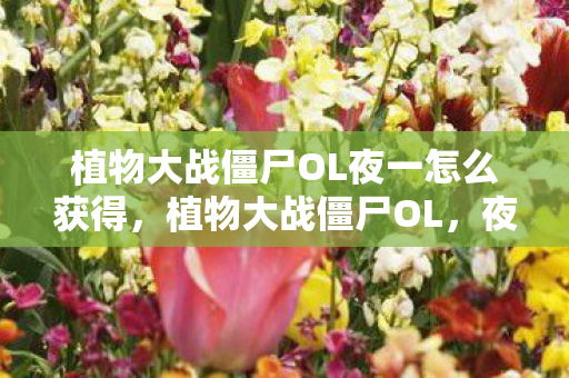 植物大战僵尸OL夜一怎么获得，植物大战僵尸OL，夜一的传奇冒险