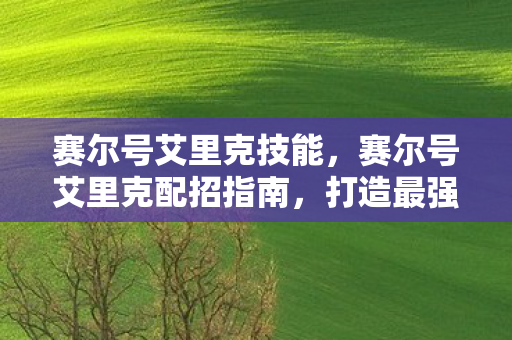 赛尔号艾里克技能，赛尔号艾里克配招指南，打造最强战斗阵容