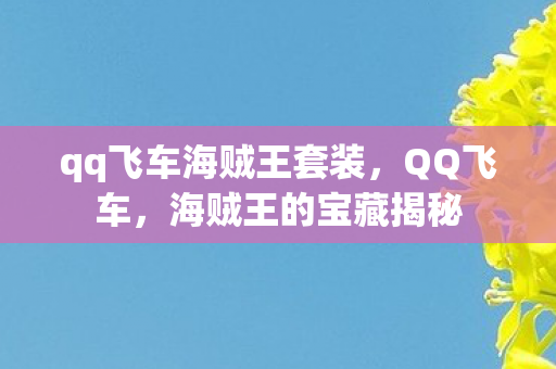 qq飞车海贼王套装,QQ飞车,海贼王的宝藏揭秘 qq飞车海贼王套装,QQ飞车,海贼王的宝藏揭秘