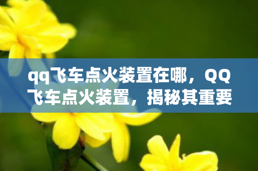 qq飞车点火装置在哪，QQ飞车点火装置，揭秘其重要性及优化建议