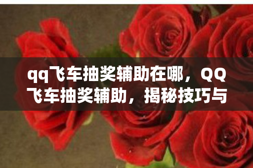 qq飞车抽奖辅助在哪,QQ飞车抽奖辅助,揭秘技巧与真相 qq飞车抽奖辅助在哪,QQ飞车抽奖辅助,揭秘技巧与真相