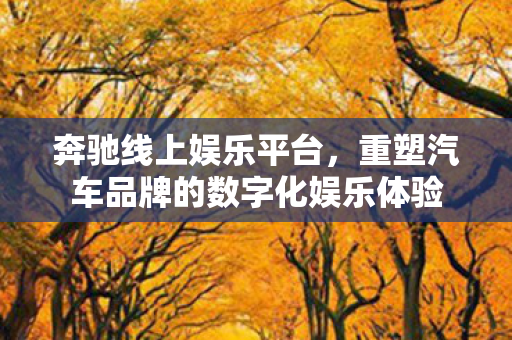 奔驰线上娱乐平台，重塑汽车品牌的数字化娱乐体验