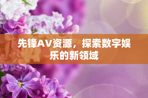 先锋AV资源，探索数字娱乐的新领域