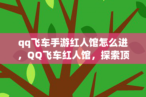 qq飞车手游红人馆怎么进，QQ飞车红人馆，探索顶尖玩家的非凡世界