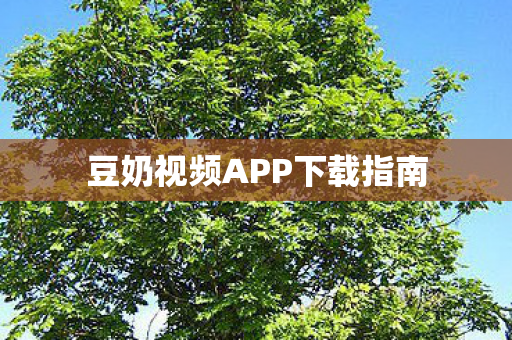 豆奶视频APP下载指南