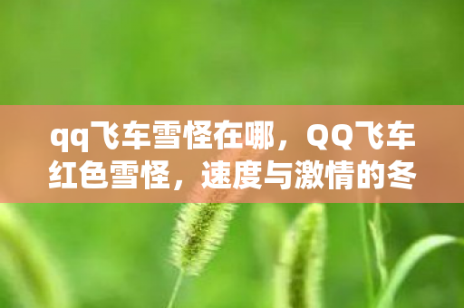 qq飞车雪怪在哪,QQ飞车红色雪怪,速度与激情的冬日奇遇 qq飞车雪怪在哪,QQ飞车红色雪怪,速度与激情的冬日奇遇