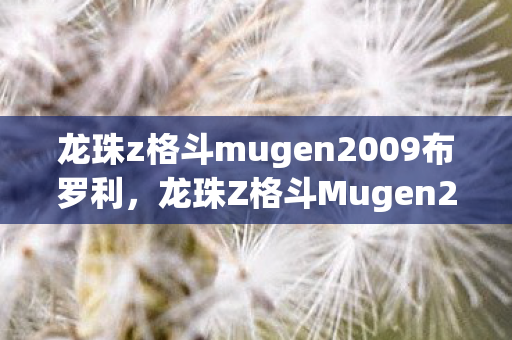 龙珠z格斗mugen2009布罗利，龙珠Z格斗Mugen2009，重温经典，再战一次！