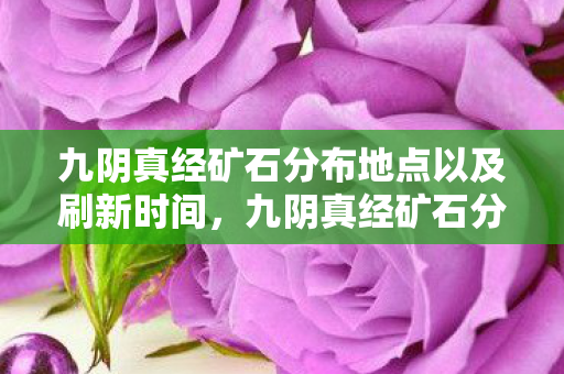 九阴真经矿石分布地点以及刷新时间，九阴真经矿石分布详解
