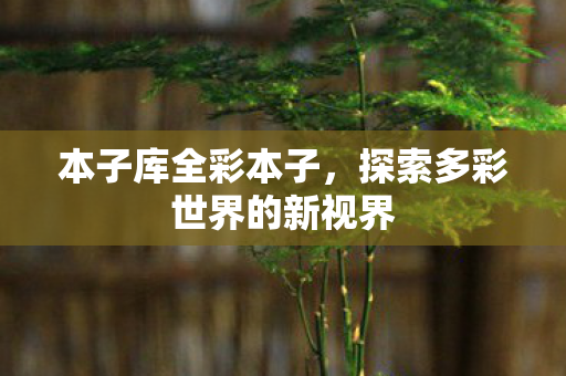 本子库全彩本子，探索多彩世界的新视界