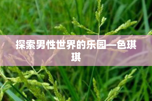 探索男性世界的乐园—色琪琪 探索男性世界的乐园—色琪琪