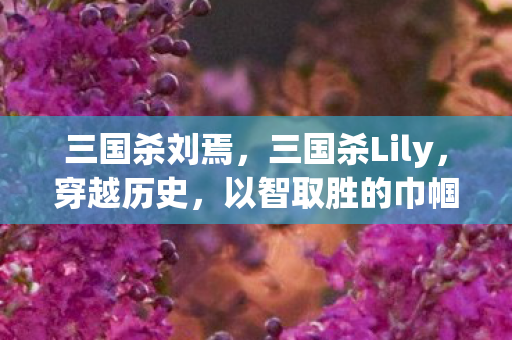 三国杀刘焉，三国杀Lily，穿越历史，以智取胜的巾帼英雄