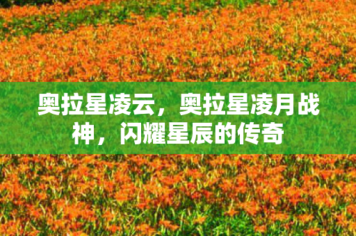 奥拉星凌云，奥拉星凌月战神，闪耀星辰的传奇