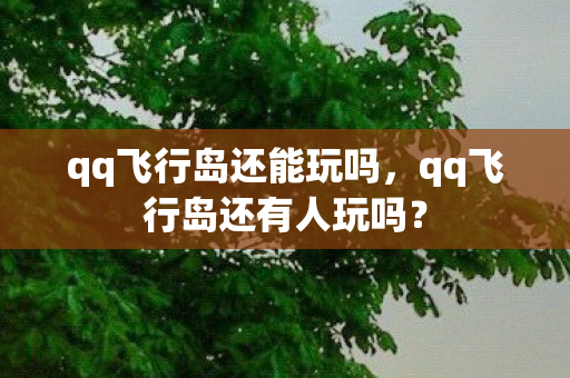 qq飞行岛还能玩吗，qq飞行岛还有人玩吗？