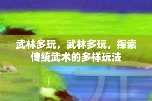 武林多玩，武林多玩，探索传统武术的多样玩法