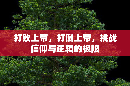 打败上帝，打倒上帝，挑战信仰与逻辑的极限