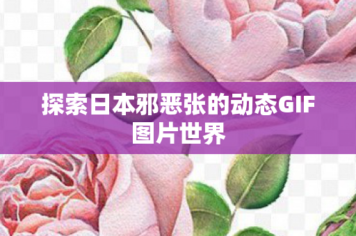 探索日本邪恶张的动态GIF图片世界