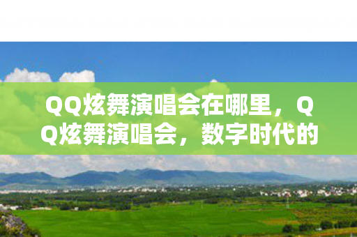 QQ炫舞演唱会在哪里，QQ炫舞演唱会，数字时代的音乐盛宴