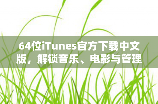 64位iTunes官方下载中文版，解锁音乐、电影与管理的全能工具