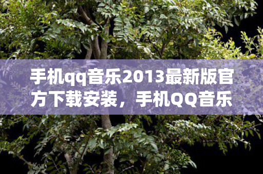 手机qq音乐2013最新版官方下载安装，手机QQ音乐2013最新版官方下载，音乐生活的便捷新选择