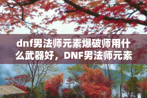 dnf男法师元素爆破师用什么武器好，DNF男法师元素爆破师武器选择指南