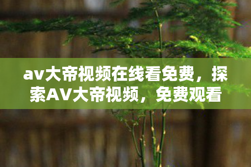 av大帝视频在线看免费,探索AV大帝视频,免费观看的真相与风险 av大帝视频在线看免费,探索AV大帝视频,免费观看的真相与风险