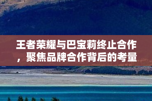 王者荣耀与巴宝莉终止合作,聚焦品牌合作背后的考量与决策 王者荣耀与巴宝莉终止合作,聚焦品牌合作背后的考量与决策