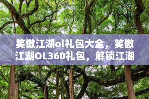 笑傲江湖ol礼包大全，笑傲江湖OL360礼包，解锁江湖之旅的必备神器