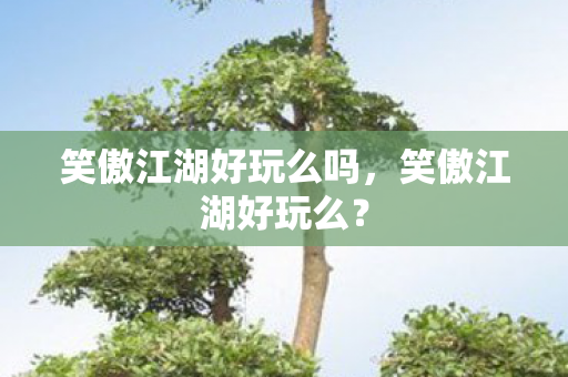 笑傲江湖好玩么吗,笑傲江湖好玩么? 笑傲江湖好玩么吗,笑傲江湖好玩么?