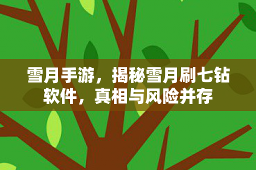 雪月手游,揭秘雪月刷七钻软件,真相与风险并存 雪月手游,揭秘雪月刷七钻软件,真相与风险并存