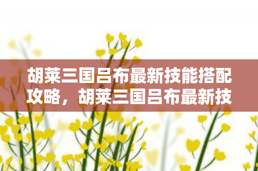 胡莱三国吕布最新技能搭配攻略，胡莱三国吕布最新技能搭配攻略