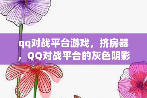 qq对战平台游戏，挤房器，QQ对战平台的灰色阴影