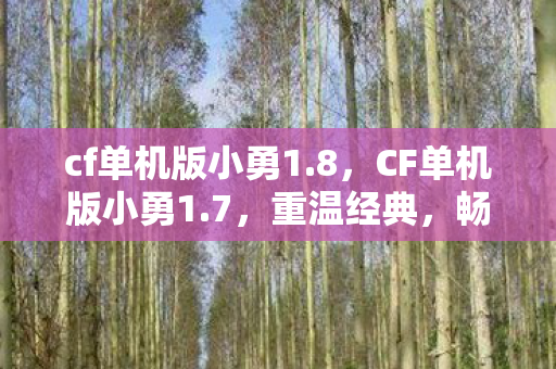 cf单机版小勇1.8,CF单机版小勇1.7,重温经典,畅享枪战乐趣 cf单机版小勇1.8,CF单机版小勇1.7,重温经典,畅享枪战乐趣