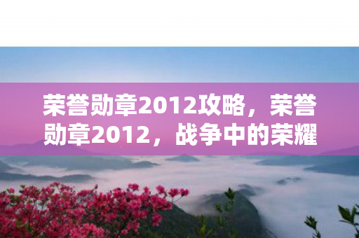 荣誉勋章2012攻略，荣誉勋章2012，战争中的荣耀与人性