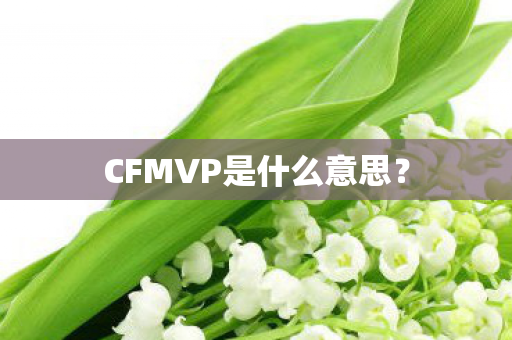 CFMVP是什么意思? CFMVP是什么意思?