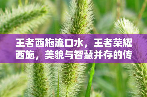 王者西施流口水，王者荣耀西施，美貌与智慧并存的传奇英雄