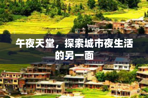 午夜天堂,探索城市夜生活的另一面 午夜天堂,探索城市夜生活的另一面