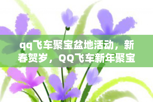 qq飞车聚宝盆地活动，新春贺岁，QQ飞车新年聚宝盆活动大揭秘