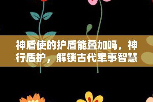 神盾使的护盾能叠加吗，神行盾护，解锁古代军事智慧的密码
