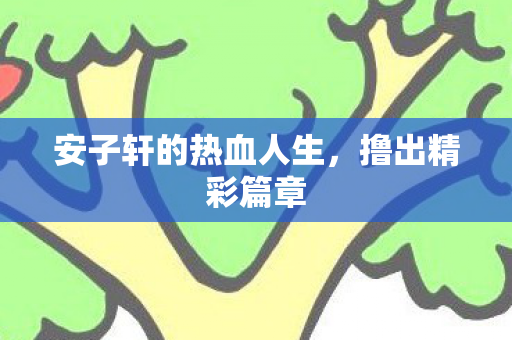 安子轩的热血人生，撸出精彩篇章