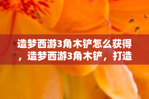 造梦西游3角木铲怎么获得，造梦西游3角木铲，打造你的专属神器