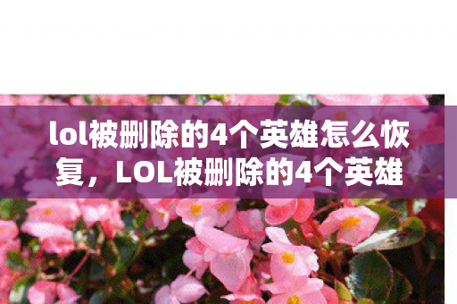 lol被删除的4个英雄怎么恢复，LOL被删除的4个英雄，传奇与遗憾